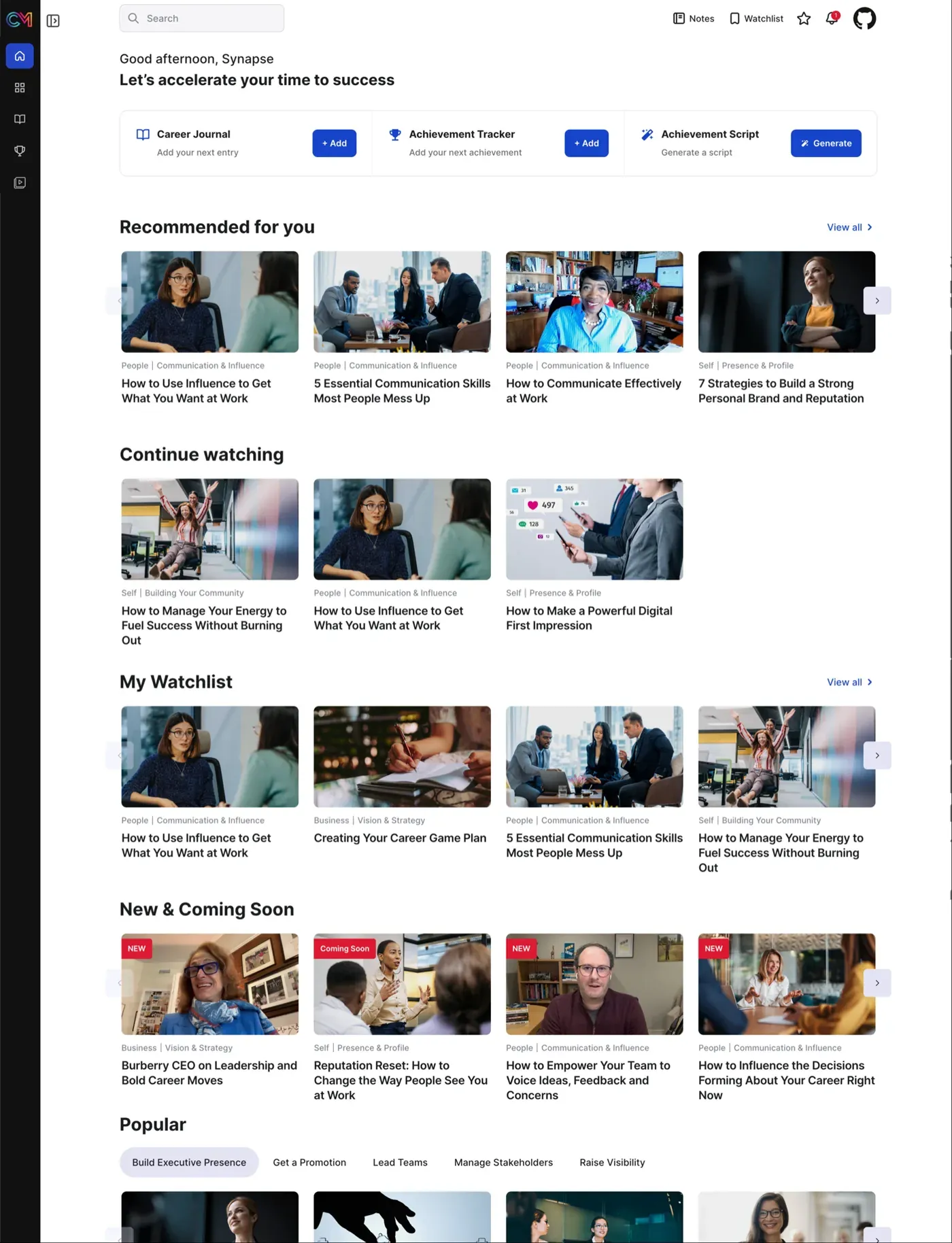CareerMastery AI career coaching app website